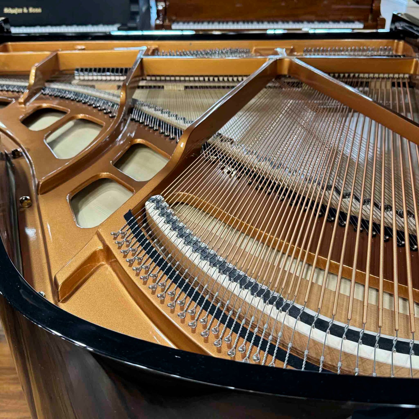 A. Geyer GG-170 5'7" Polished Black Grand Piano