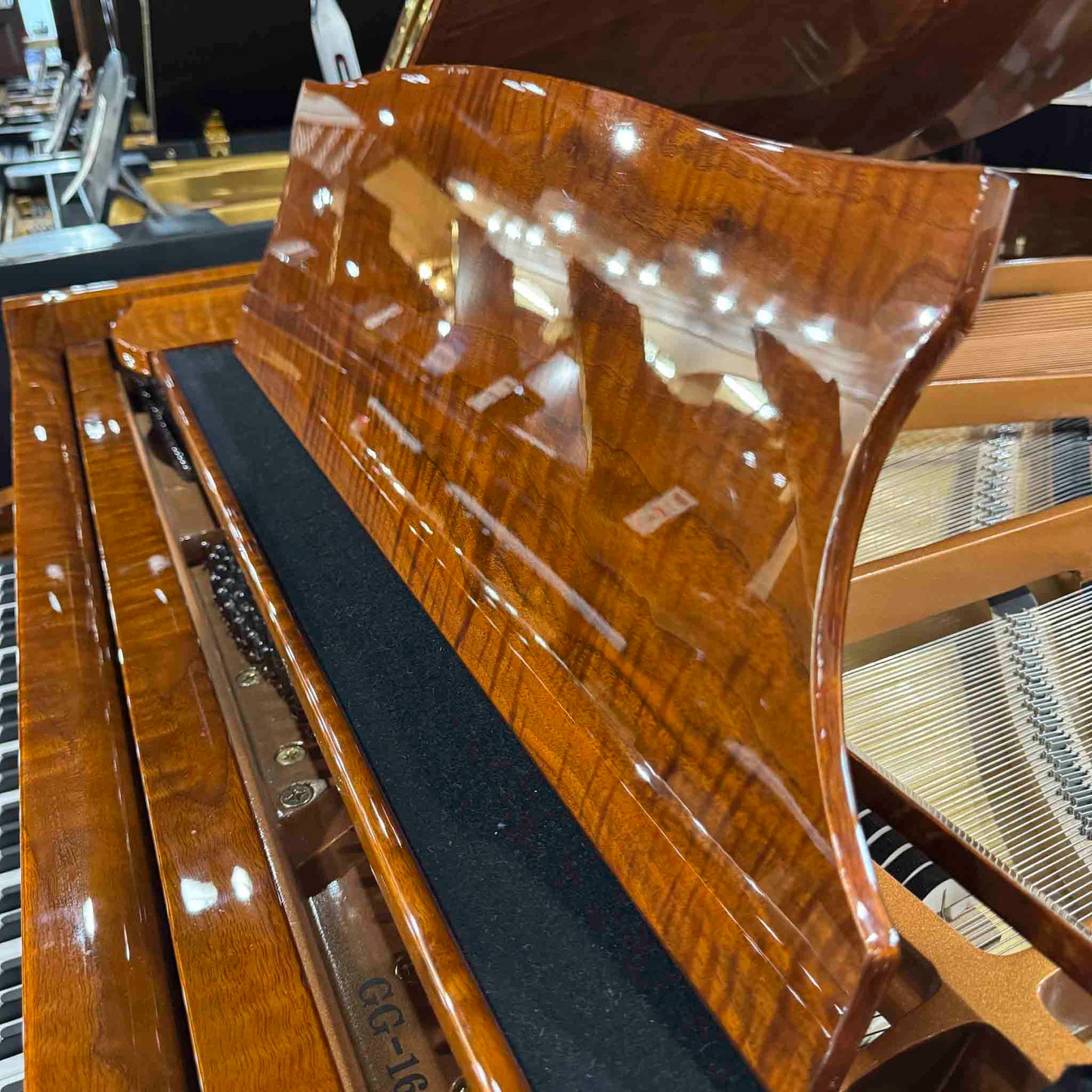 A. Geyer GG-160 5'3" Polished Walnut Baby Grand Piano