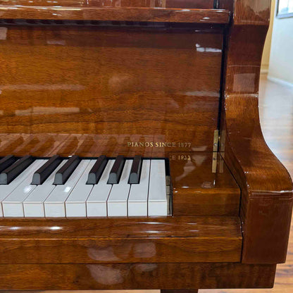 A. Geyer GG-160 5'3" Polished Walnut Baby Grand Piano