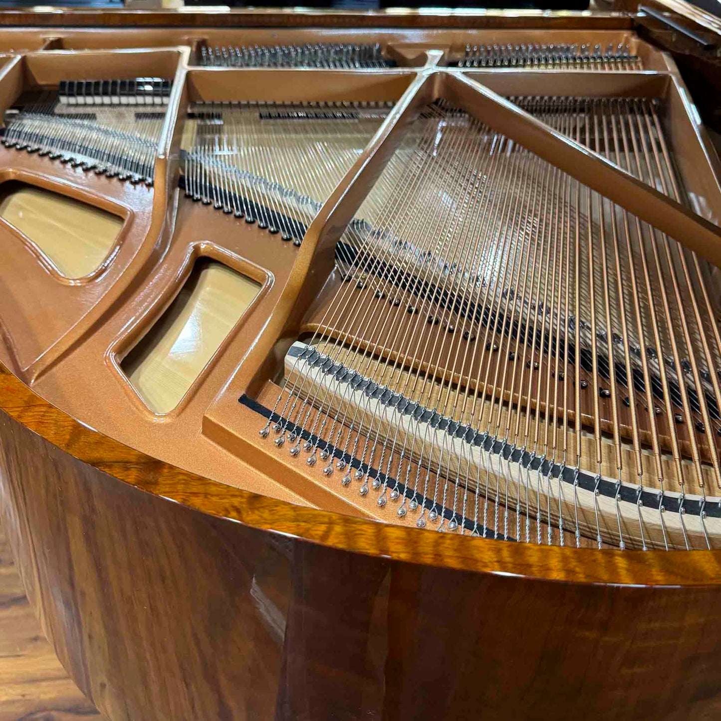 A. Geyer GG-160 5'3" Polished Walnut Baby Grand Piano