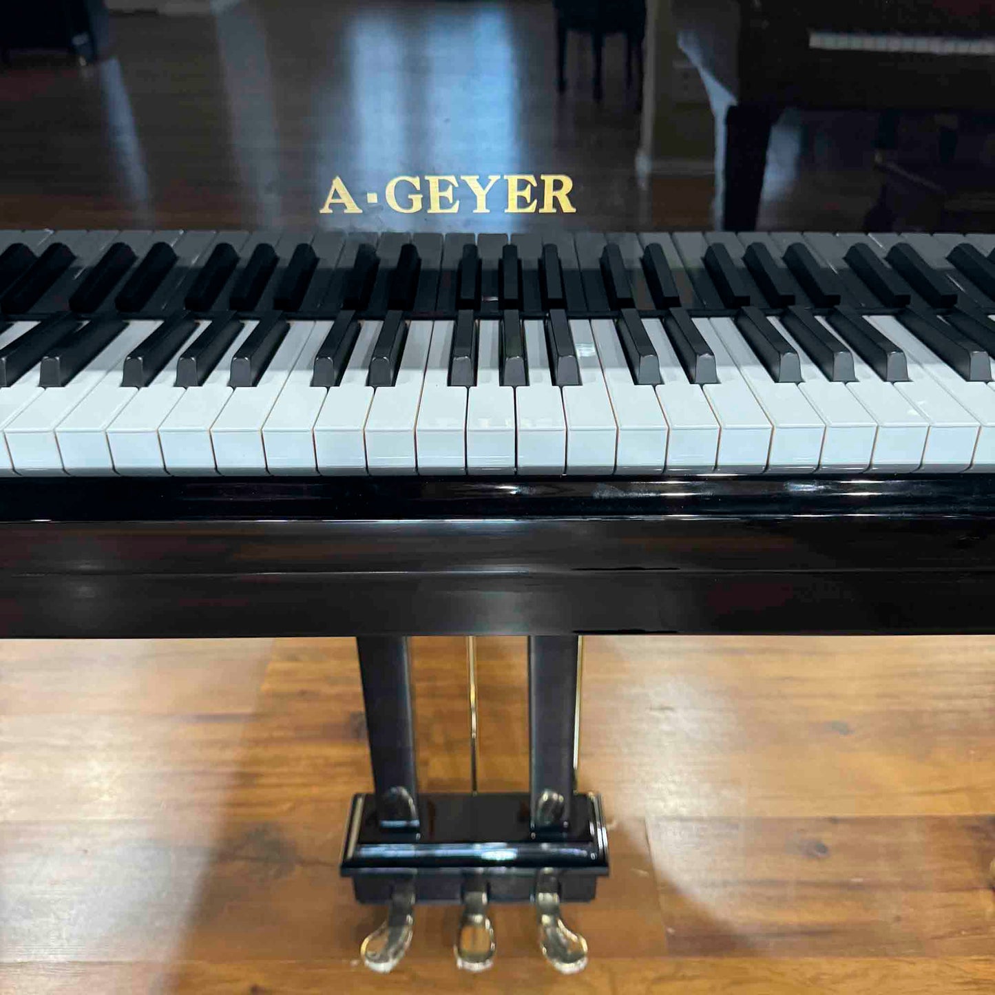 A. Geyer GG-160 5'3" Polished Black Baby Grand Piano
