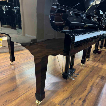 A. Geyer GG-160 5'3" Polished Black Baby Grand Piano