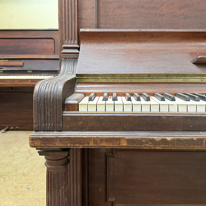 CURRENT SHOP WORK - 1908 Steinway Wood Finish Commissioned Upright Player Piano