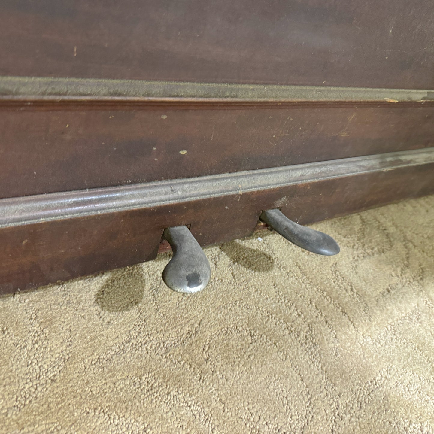 CURRENT SHOP WORK - 1908 Steinway Wood Finish Commissioned Upright Player Piano