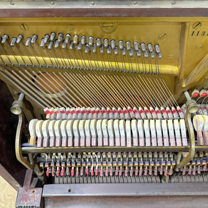 CURRENT SHOP WORK - 1908 Steinway Wood Finish Commissioned Upright Player Piano