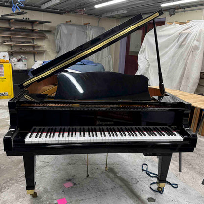 CURRENT SHOP WORK 2002 Bergmann Grand TG-135 6'1" Polished Black Commissioned Grand Piano