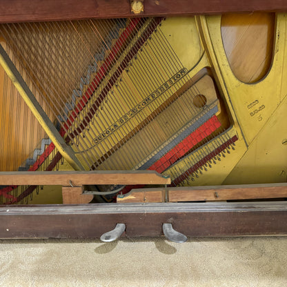CURRENT SHOP WORK - 1908 Steinway Wood Finish Commissioned Upright Player Piano