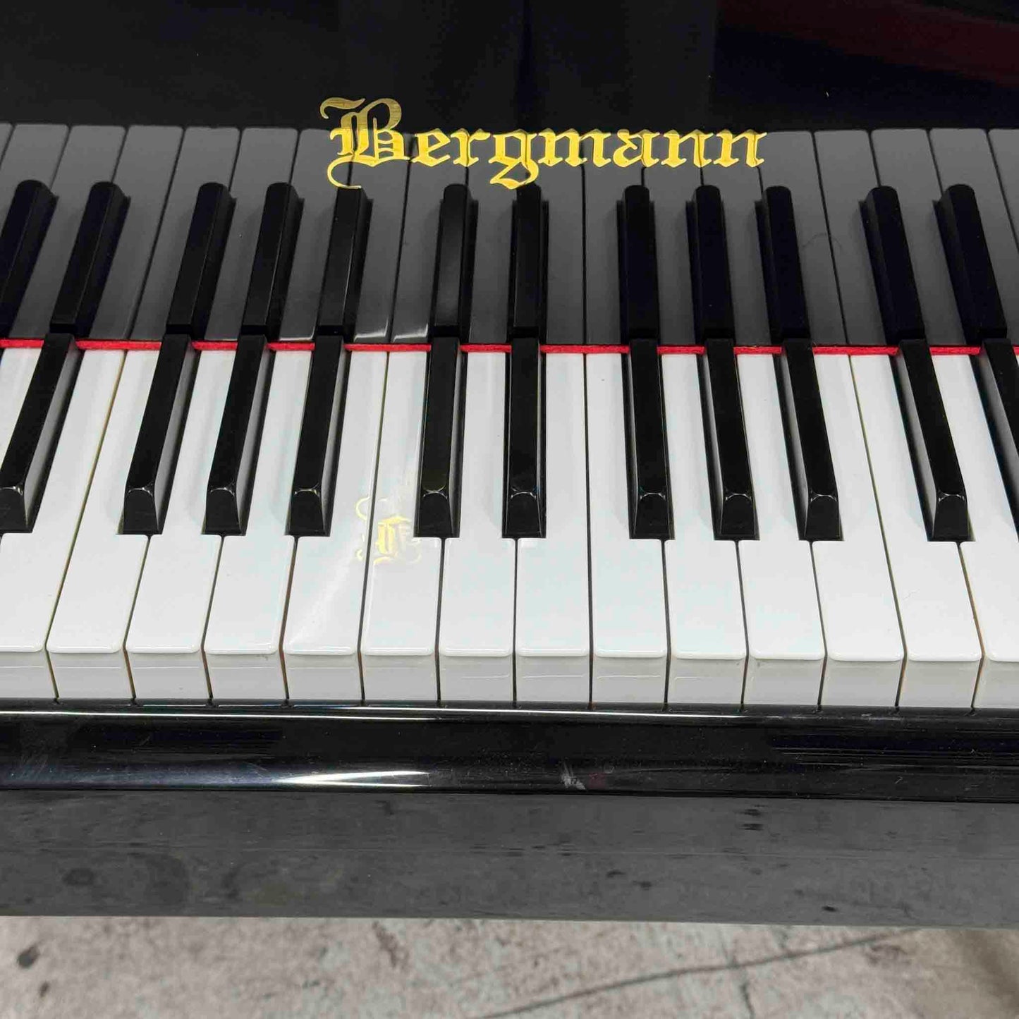 CURRENT SHOP WORK 2002 Bergmann Grand TG-135 6'1" Polished Black Commissioned Grand Piano