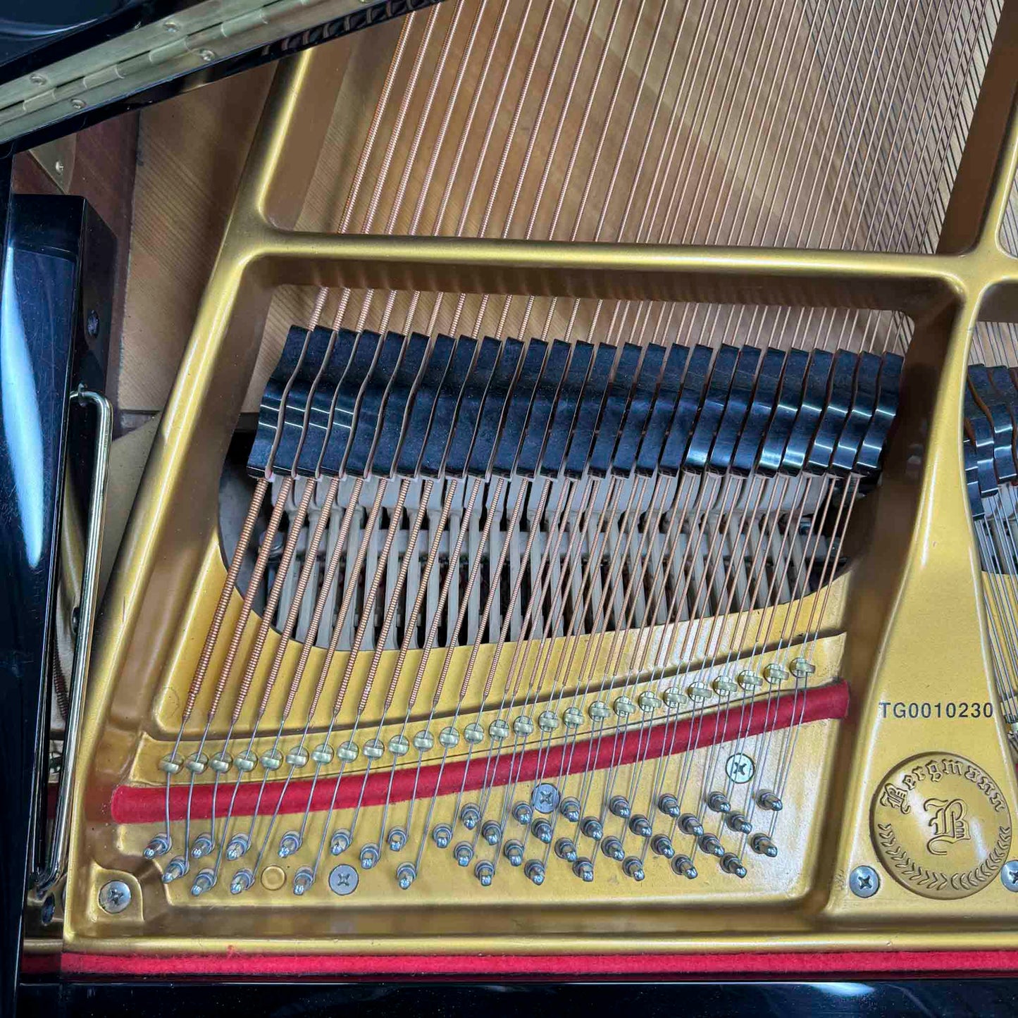 CURRENT SHOP WORK 2002 Bergmann Grand TG-135 6'1" Polished Black Commissioned Grand Piano