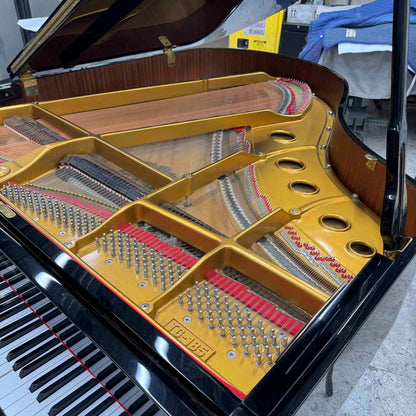 CURRENT SHOP WORK 2002 Bergmann Grand TG-135 6'1" Polished Black Commissioned Grand Piano