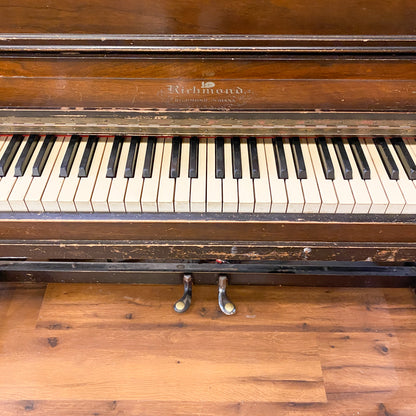 HEIRLOOM RESTORATION 1935 Richmond Wood Finish Commissioned Console Piano