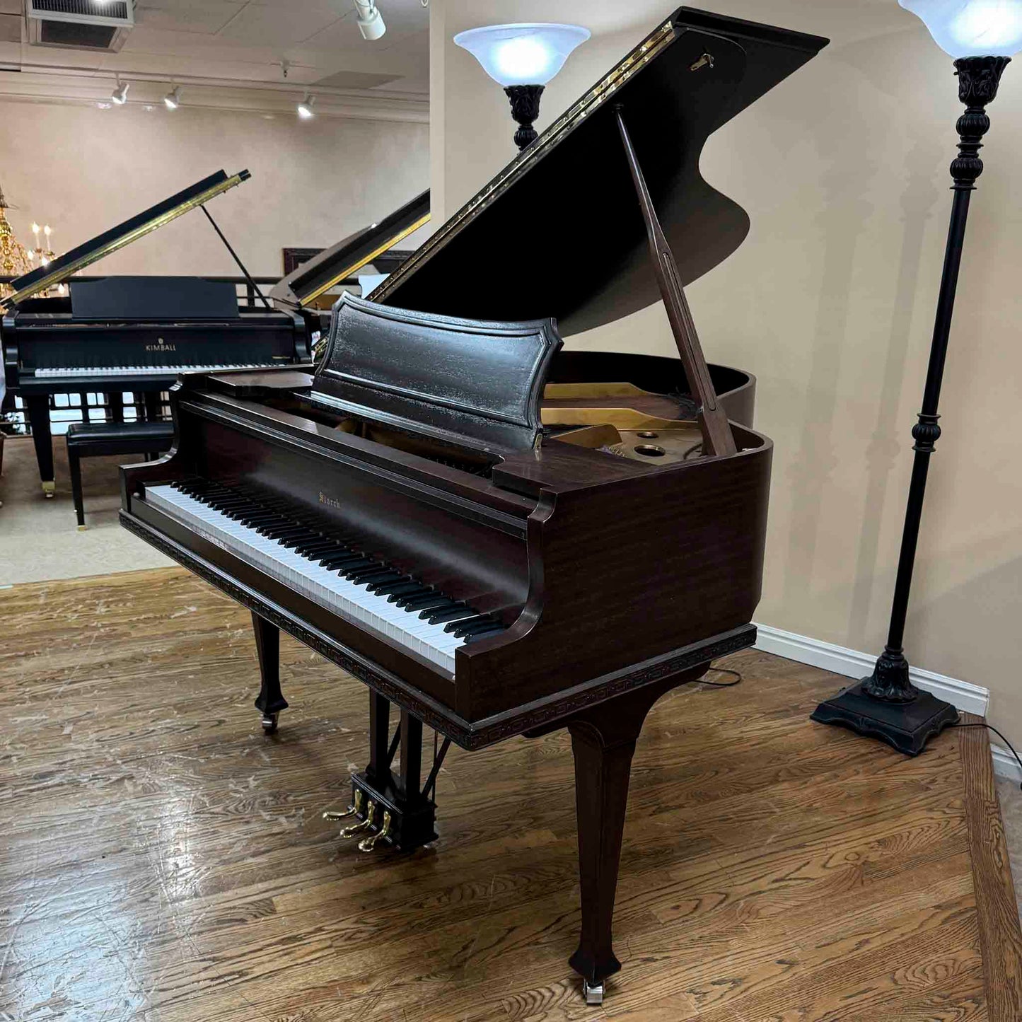 1920 Starck 4'11" Wood Finish Baby Grand Piano