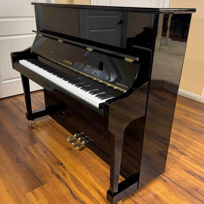 A. Geyer GU-123 48" Polished Black Upright Piano