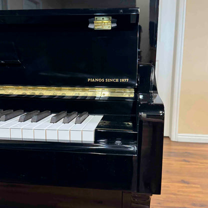 A. Geyer GU-123 48" Polished Black Upright Piano