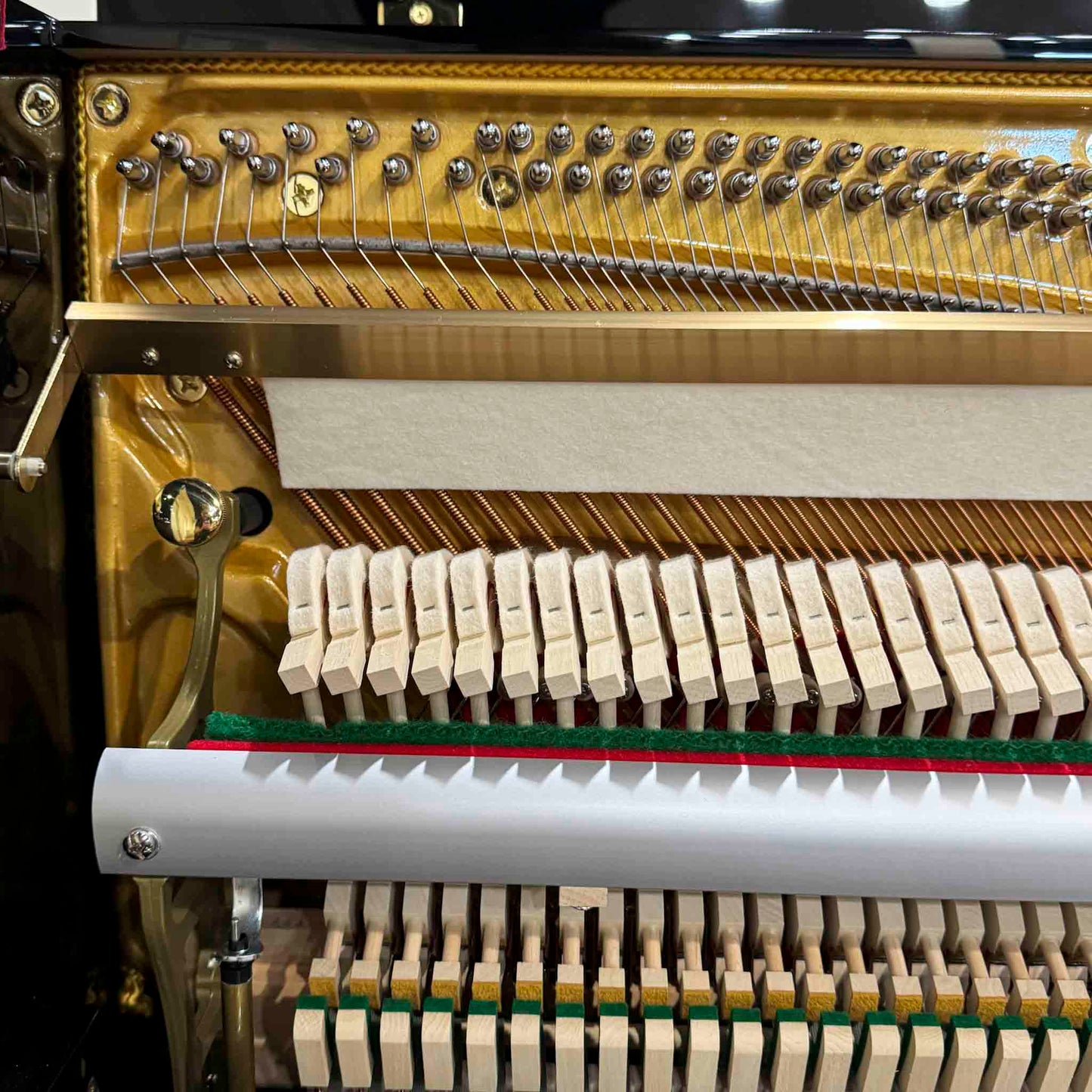 A. Geyer GU-123 48" Polished Black Upright Piano