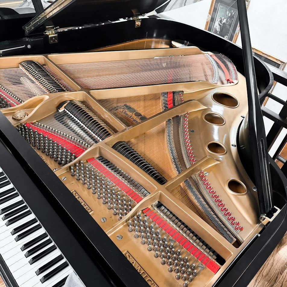 SOLD 1985 Samick 5'8" Satin Black Grand Piano