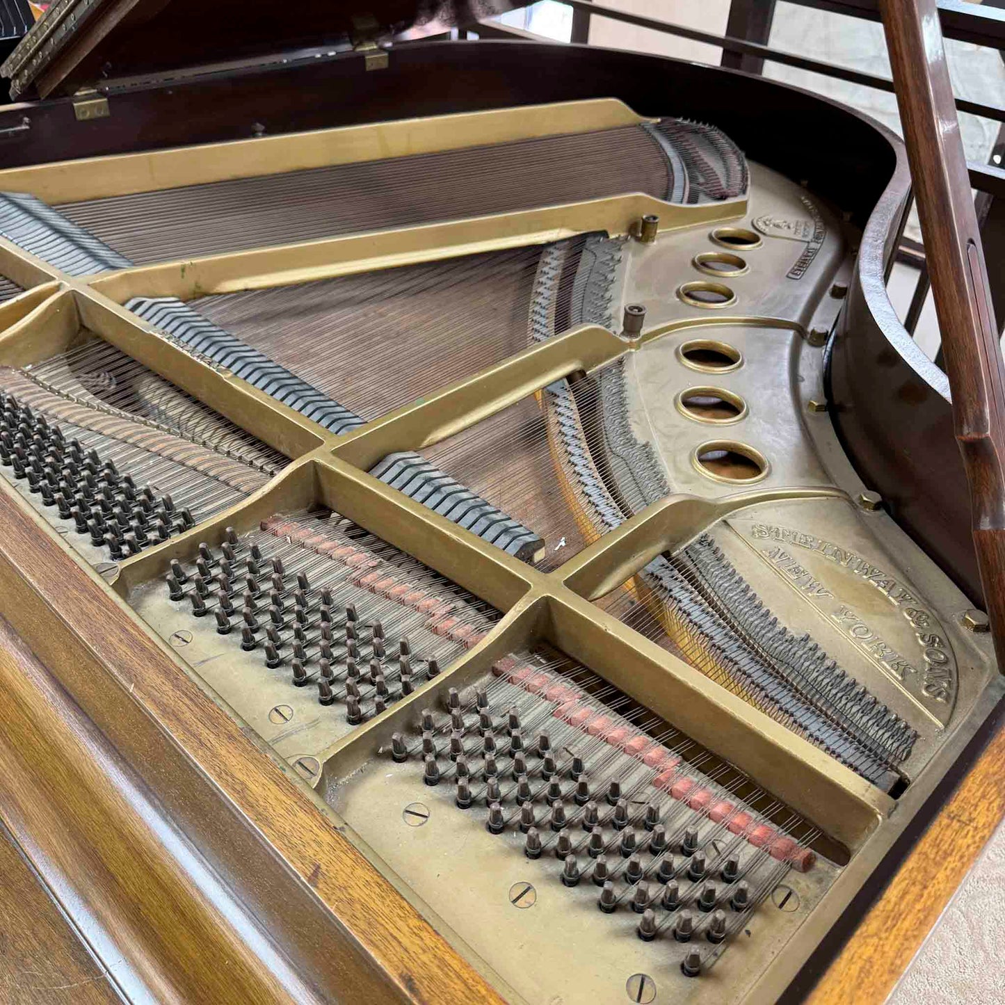 CURRENT SHOP WORK 1937 Steinway M 5'7" Wood Finish Commissioned Grand Piano