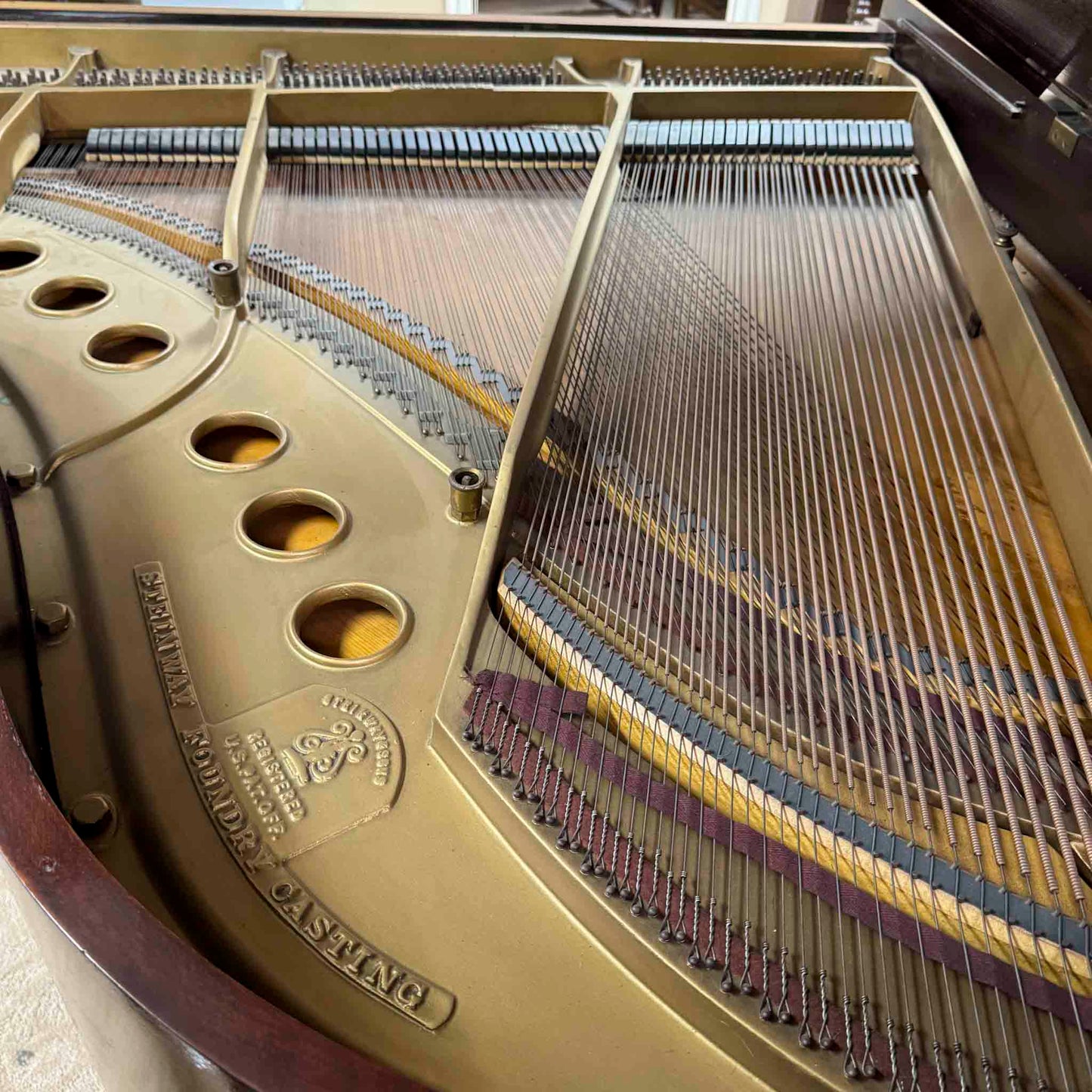 CURRENT SHOP WORK 1937 Steinway M 5'7" Wood Finish Commissioned Grand Piano