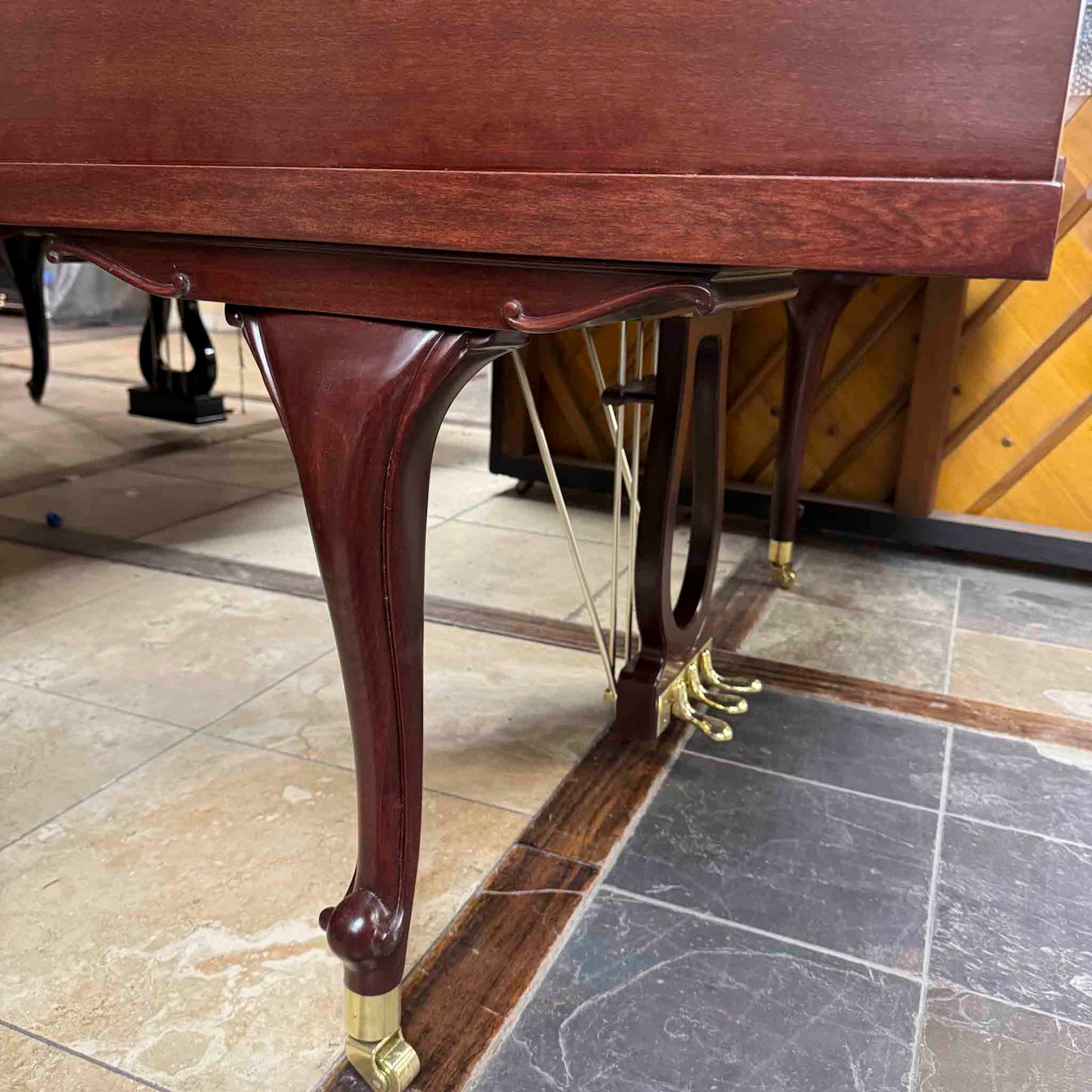 CURRENT SHOP WORK 1976 Kimball 4'10" Wood Finish Commissioned Baby Grand Piano