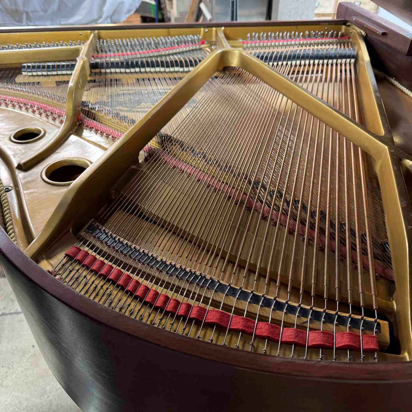 CURRENT SHOP WORK 1976 Kimball 4'10" Wood Finish Commissioned Baby Grand Piano