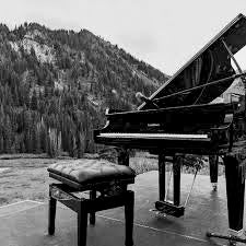 Grand piano event rental in Utah mountains from Brigham Larson Pianos.