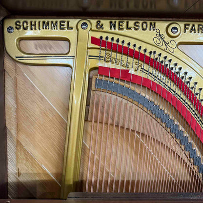 HEIRLOOM RESTORATION 1885 Schimmel & Nelson 74" Wood Finish Commissioned Upright Verti-Grand Piano