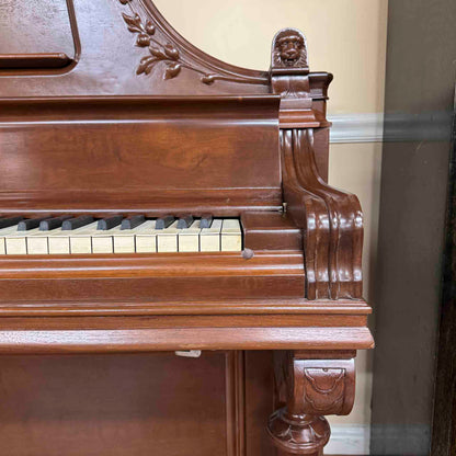 HEIRLOOM RESTORATION 1885 Schimmel & Nelson 74" Wood Finish Commissioned Upright Verti-Grand Piano