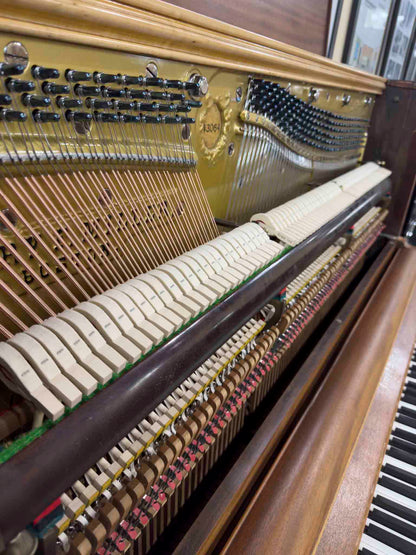 COMMISSIONED RESTORATION 1911 Henry F. Miller 55" Wood Finish Commissioned Upright Piano