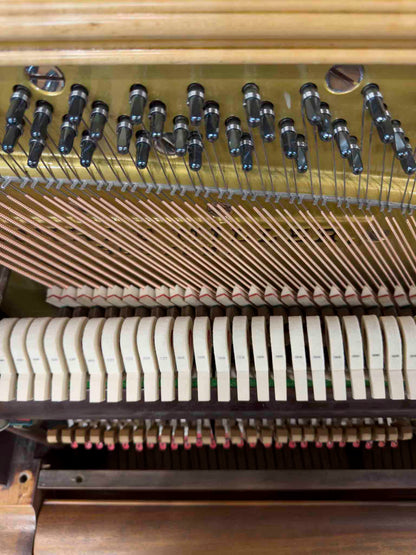 COMMISSIONED RESTORATION 1911 Henry F. Miller 55" Wood Finish Commissioned Upright Piano