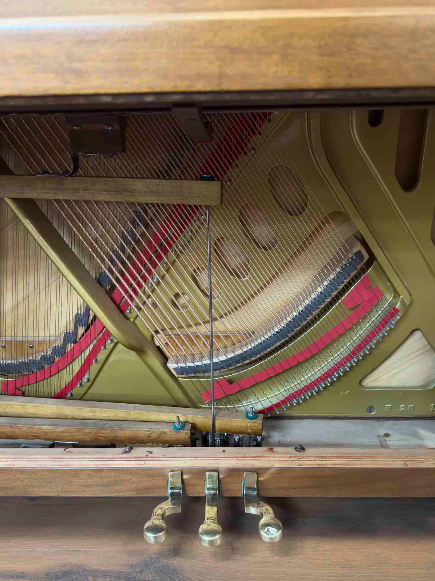 COMMISSIONED RESTORATION 1911 Henry F. Miller 55" Wood Finish Commissioned Upright Piano