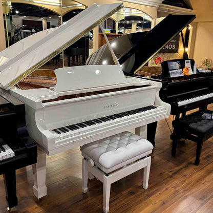Hailun 178 5'10" Polished White Grand Piano