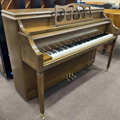 HEIRLOOM REFINISHING 1972 Astin Weight 42" Walnut Wood Finish Commissioned Console Piano