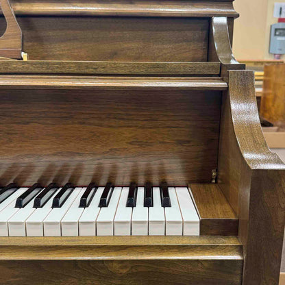 HEIRLOOM REFINISHING 1972 Astin Weight 42" Walnut Wood Finish Commissioned Console Piano