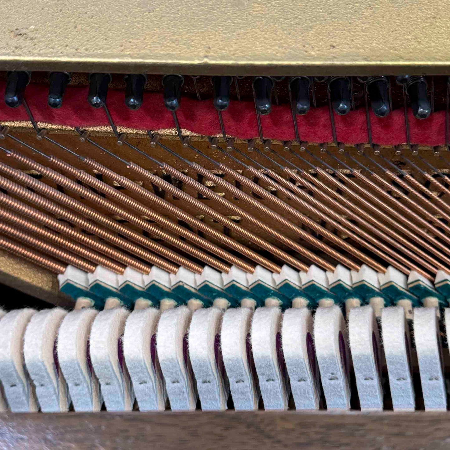 HEIRLOOM REFINISHING 1972 Astin Weight 42" Walnut Wood Finish Commissioned Console Piano