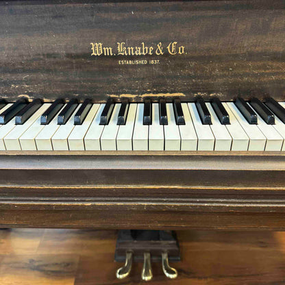 CURRENT SHOP WORK  1935 Knabe 5'4" Wood Finish Commissioned Player Grand Piano