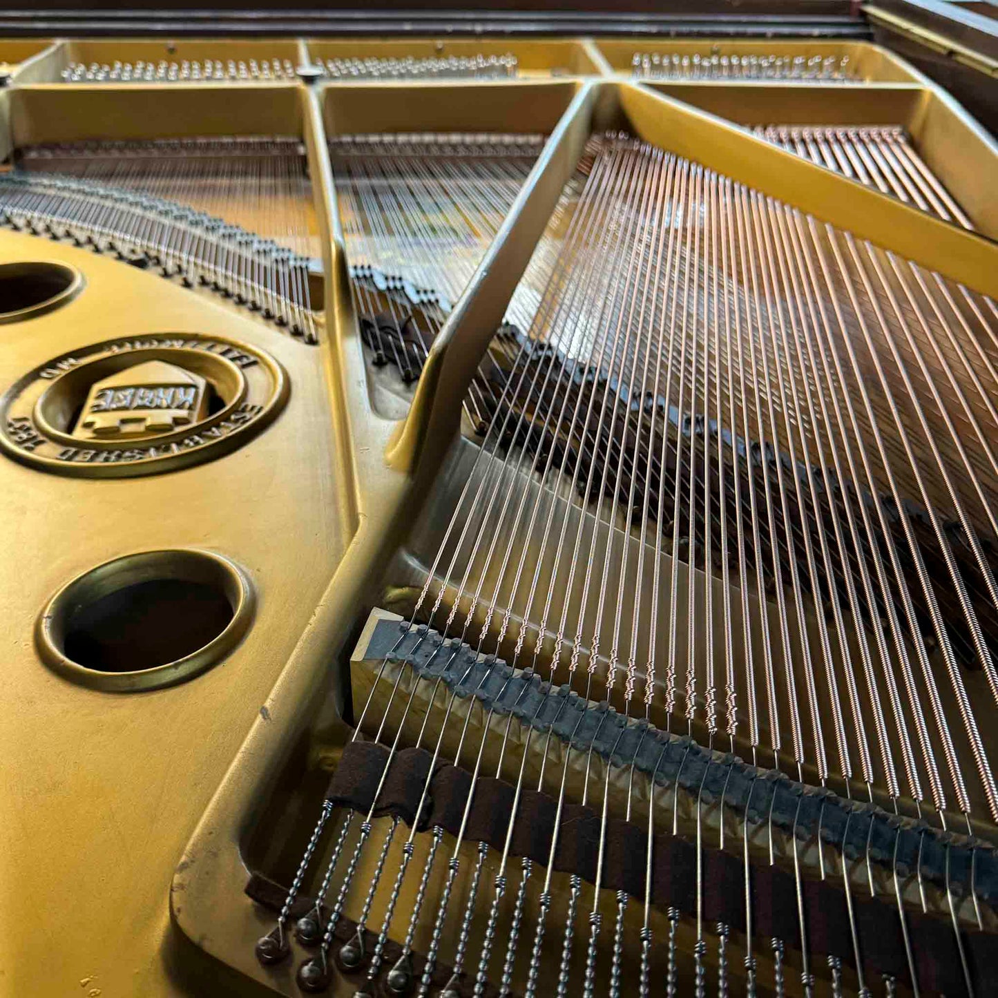 CURRENT SHOP WORK  1935 Knabe 5'4" Wood Finish Commissioned Player Grand Piano