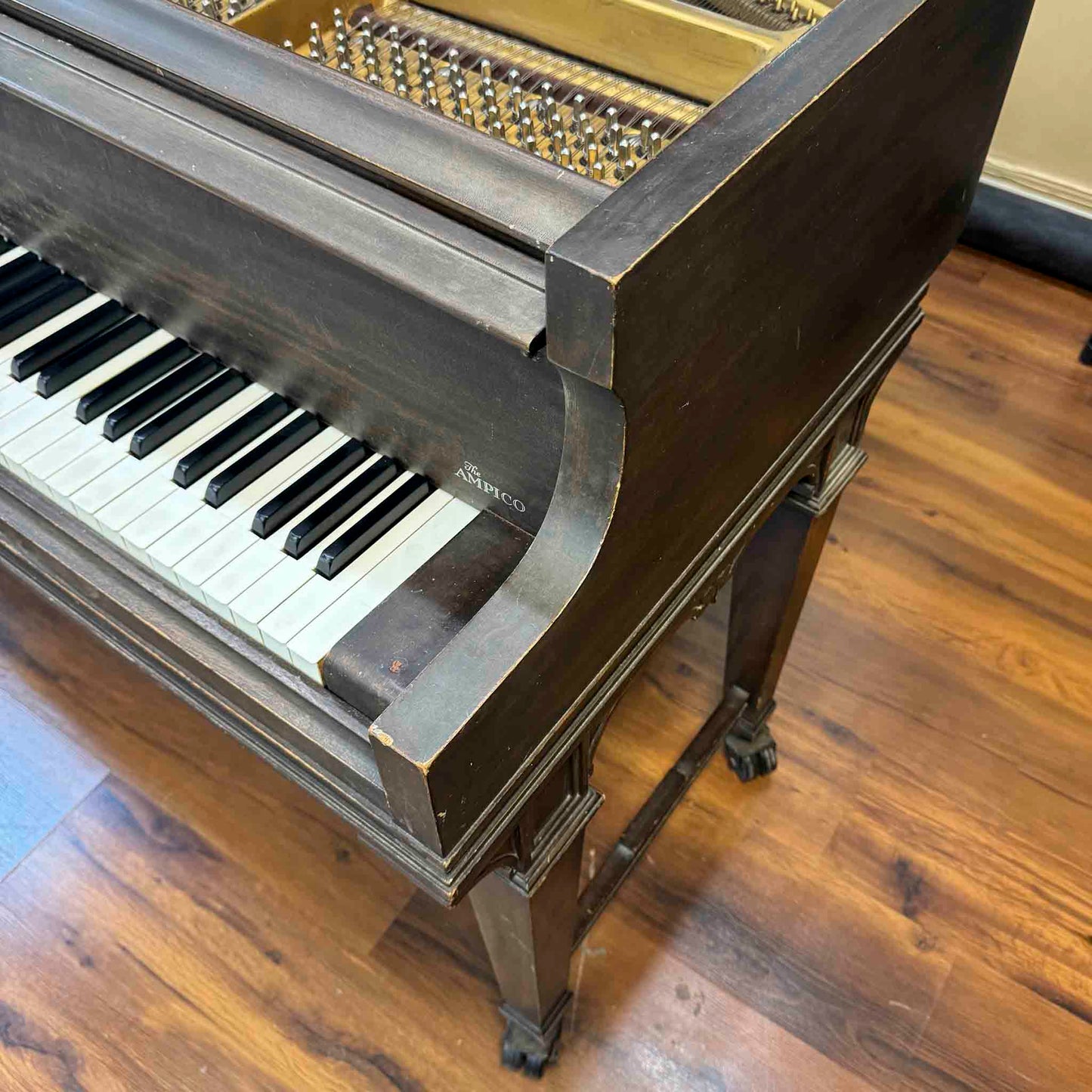 CURRENT SHOP WORK  1935 Knabe 5'4" Wood Finish Commissioned Player Grand Piano