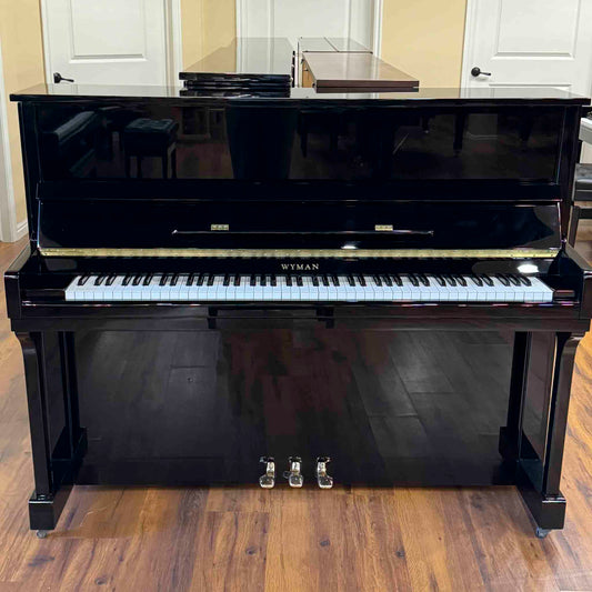 2006 Wyman WV120 47" Polished Black Studio Piano