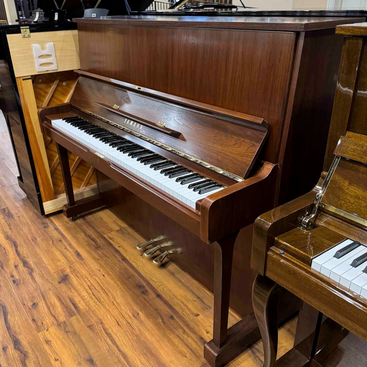 1984 Yamaha W120BW 48" Satin Walnut Upright Piano
