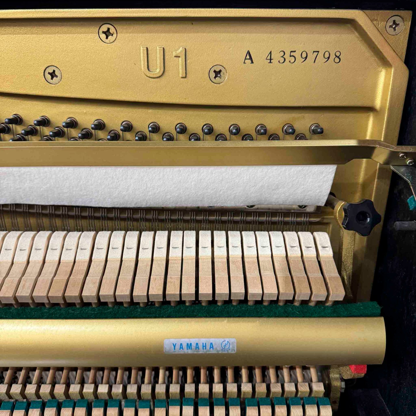 1987 Yamaha U1 48" Polished Black Upright Piano