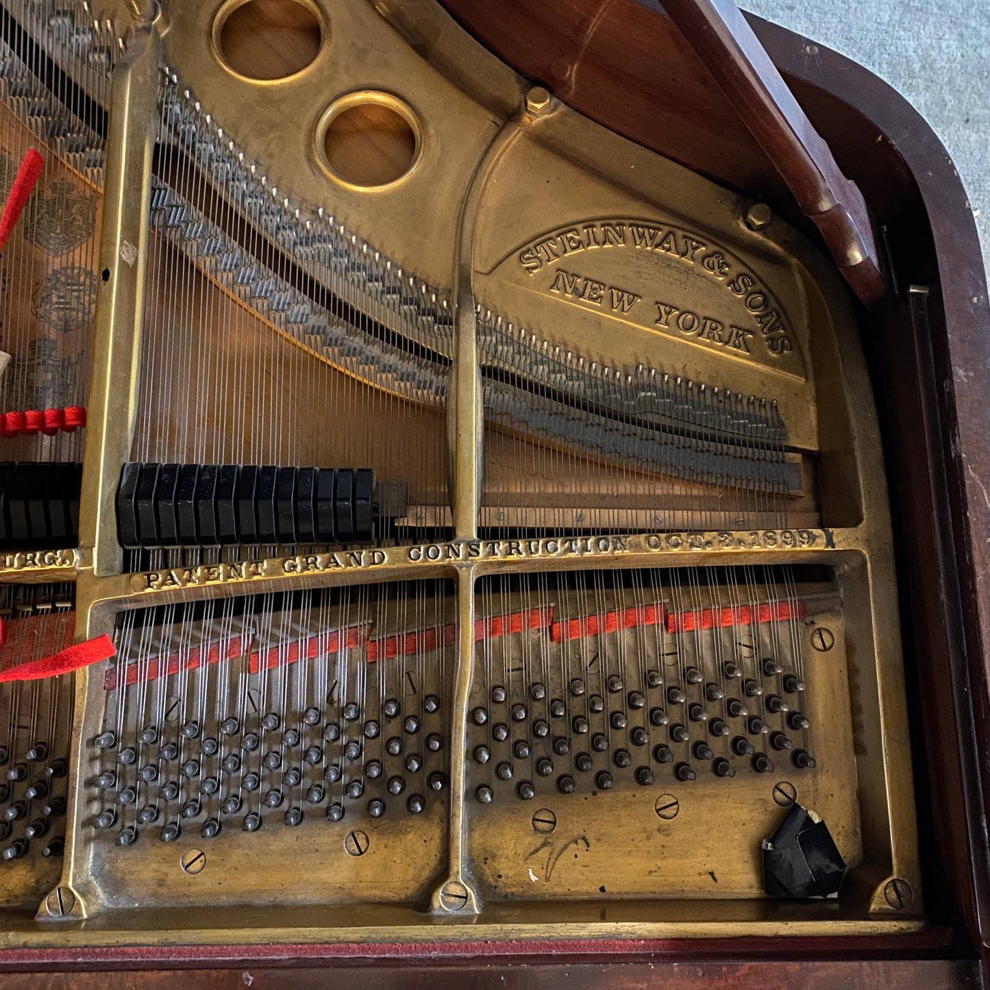 CURRENT SHOP WORK - 1912 Steinway O 5'10" Wood Finish Grand Piano
