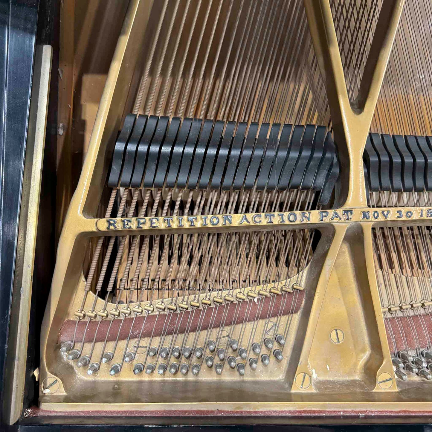 CURRENT SHOP WORK 1899 Steinway & Sons Model A 6' Satin Black Commissioned Grand Piano