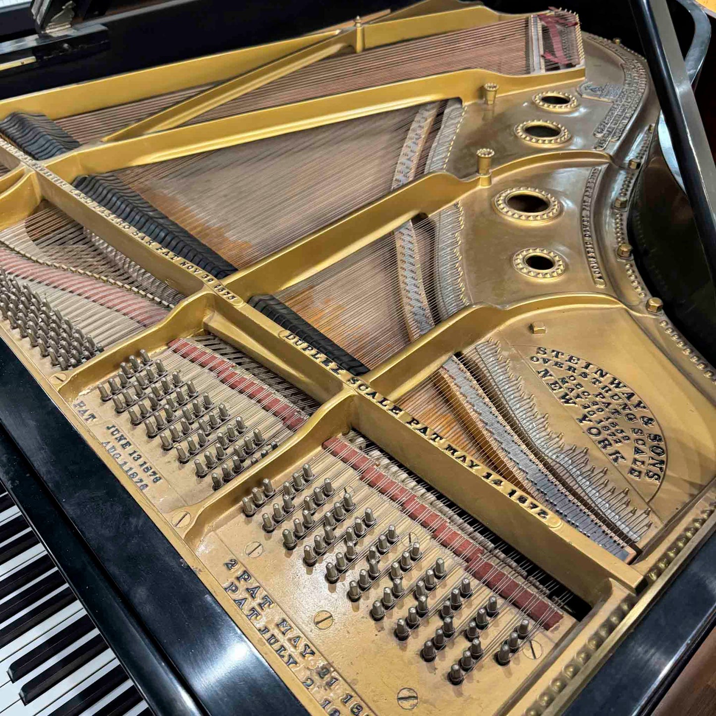 CURRENT SHOP WORK 1899 Steinway & Sons Model A 6' Satin Black Commissioned Grand Piano