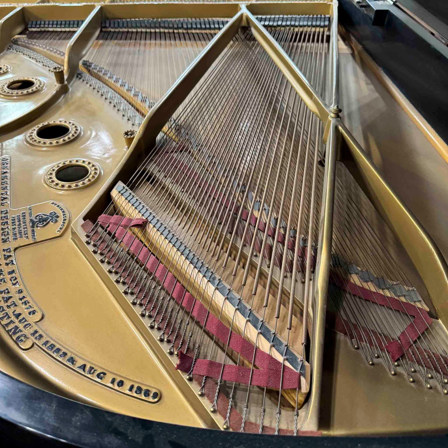CURRENT SHOP WORK 1899 Steinway & Sons Model A 6' Satin Black Commissioned Grand Piano