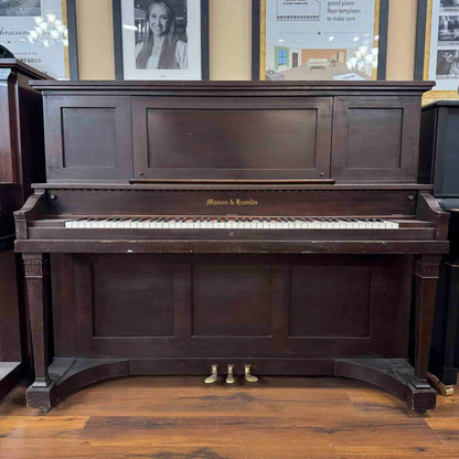 CURRENT SHOP WORK 1905 Mason & Hamlin Wood Finish 52" Commissioned Upright Piano