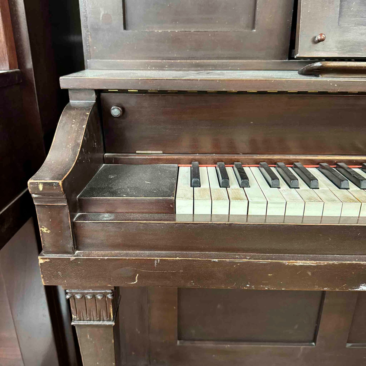 CURRENT SHOP WORK 1905 Mason & Hamlin Wood Finish 52" Commissioned Upright Piano