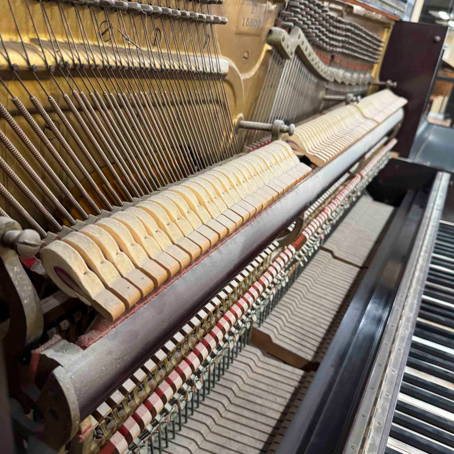 CURRENT SHOP WORK 1905 Mason & Hamlin Wood Finish 52" Commissioned Upright Piano