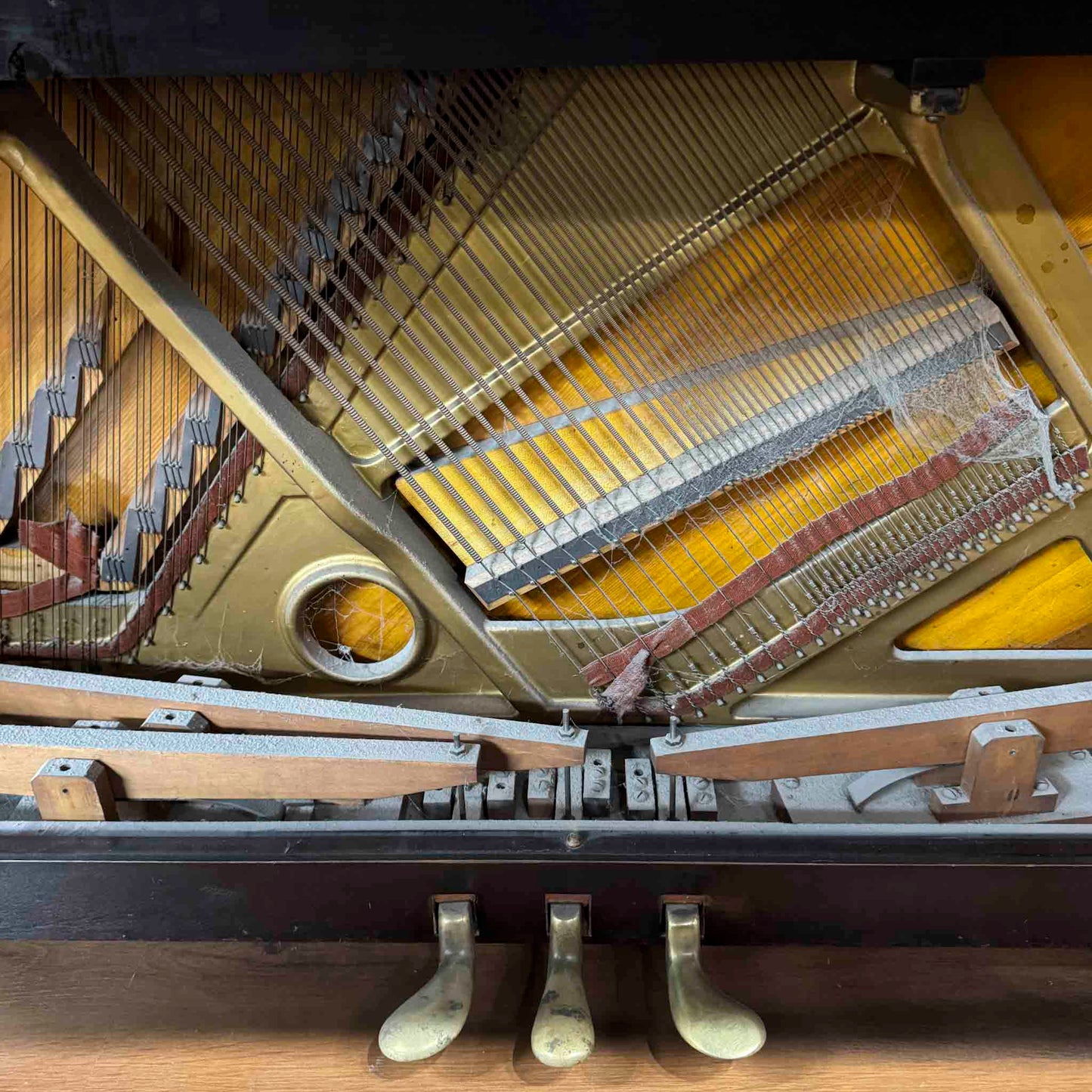 CURRENT SHOP WORK 1905 Mason & Hamlin Wood Finish 52" Commissioned Upright Piano