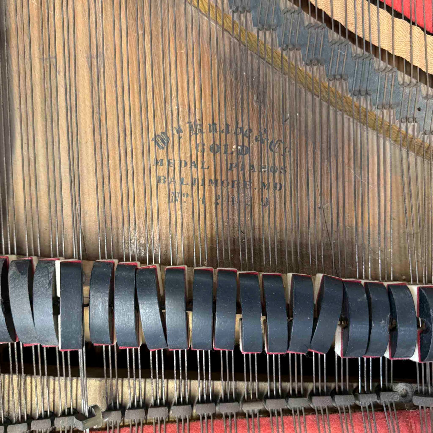 CURRENT SHOP WORK 1894 Knabe & Co. 6'1" Wood Finish Commissioned Grand Piano
