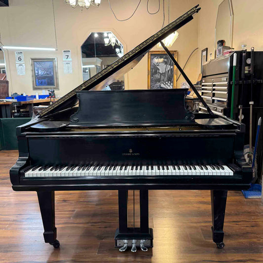 CURRENT SHOP WORK 1917 Steinway & Sons Model B 6'11" Satin Black Commissioned Grand Piano